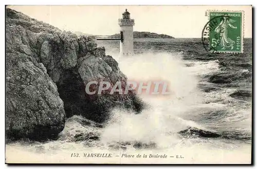 Marseile - Phare de la Desirade - lighthouse - Ansichtskarte AK