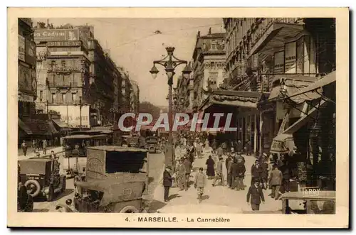 Marseille - La Cannebiere - automobile - cadum - Cointreau - Ansichtskarte AK