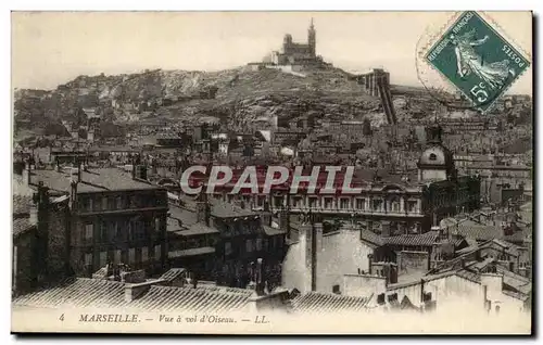 Marseille - Vue a vol d&#39oiseau- Cartes postales