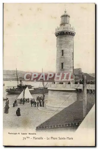 Marseille - la Phare Sainte Marie - lighthouse - Ansichtskarte AK