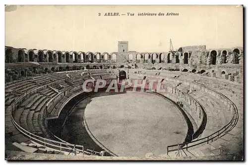 Arles - Vue Interieur des arenes - Ansichtskarte AK