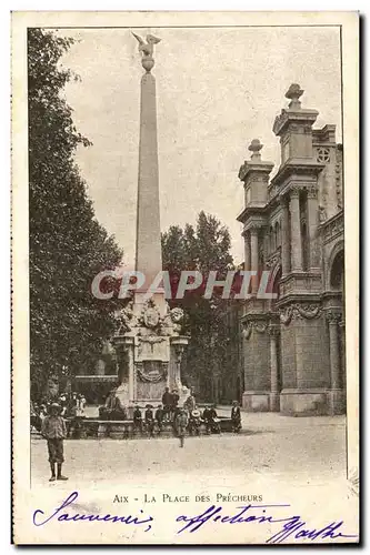 Aix en Provence - La Place des Precheurs - Ansichtskarte AK