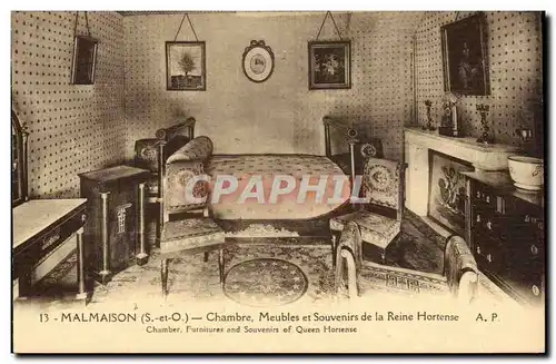 Malmaison - Napoleon - Chambre Meubles et Souvenirs de la Reine Hortense - Ansichtskarte AK