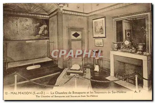 Malmaison - Napoleon - La Chambre de Bonaparte et les Souvenirs de Ste Helene - Ansichtskarte AK