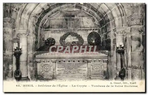 Rueil - la Crypte - Tombeau de la Reine Hortense - Cartes postales