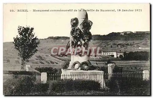 Rueil - Monument commemoratif de la Bataille de Buzenval 19 Janvier 1871 - Ansichtskarte AK