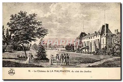 Rueil - Le Chateau de la Malmaison du Cote des Jardins - Ansichtskarte AK