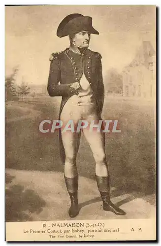 Rueil Malmaison - Napoleon Le Premier Consul par Isabey portrait original- Ansichtskarte AK