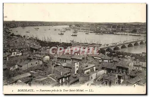 Bordeaux - Panorama pris de la Tour Saint Michel - Cartes postales