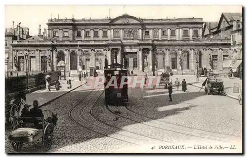 Bordeaux - L'Hotel de Ville tramway - Cartes postales