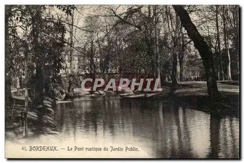 Bordeaux - Le Pont du Jardin Public - Ansichtskarte AK