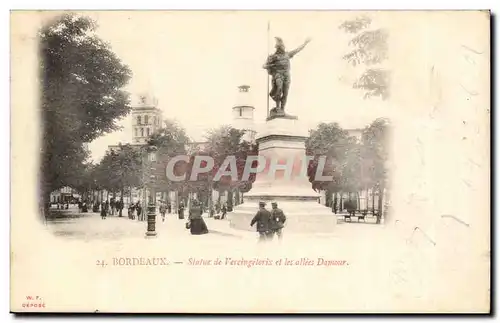 Bordeaux - Statue de Vercingelorix et les Allees Domour - Cartes postales