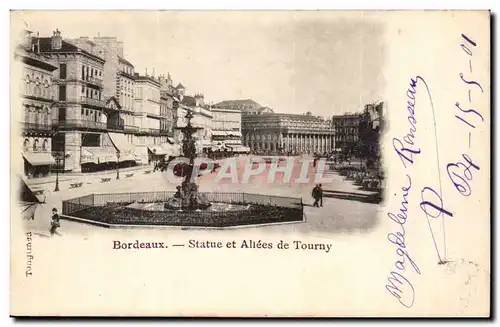 Bordeaux - Statue et Allees de Tourny- Cartes postales