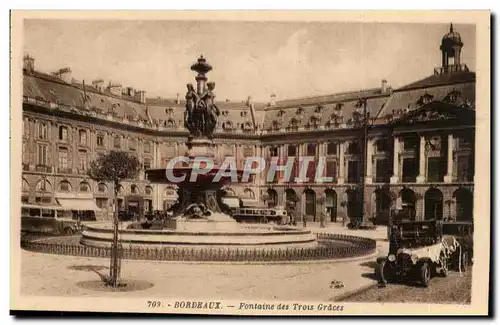 Bordeaux - Fontaine des Trois Graces - Ansichtskarte AK