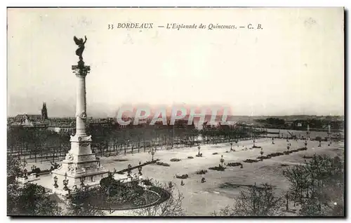 Bordeaux - L'Esplanade des Quinconces - Cartes postales