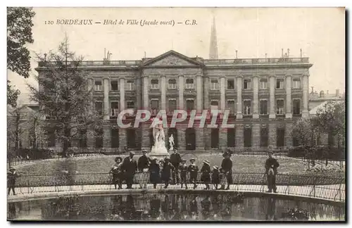 Bordeaux - Hotel de Ville facade ouest- Ansichtskarte AK