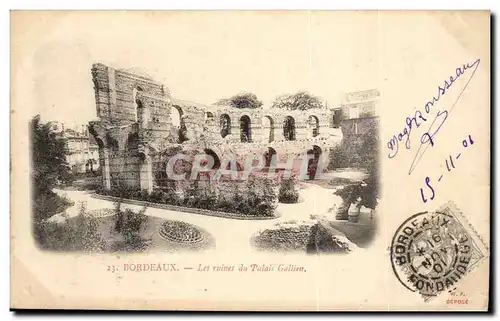 Bordeaux - Le Ruins de Palais Galien - Cartes postales