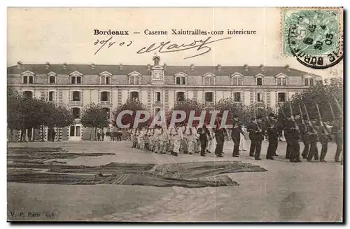 Bordeaux - Caserne Xaintrailes cour interieur - militaria - Cartes postales