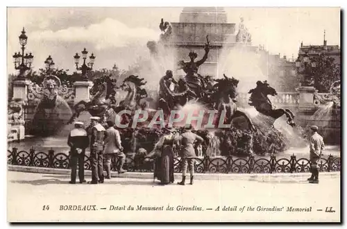 Bordeaux - Detail du Monument des Girondins - Cartes postales