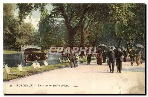 Bordeaux - Une Allee du Jardin Public - Ansichtskarte AK