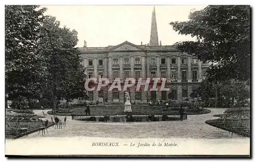 Bordeaux - Le Jardin de la Mairie - Ansichtskarte AK