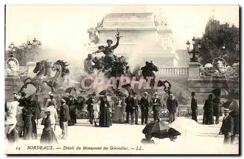 Bordeaux - Detail du Monument des Girondins - Cartes postales