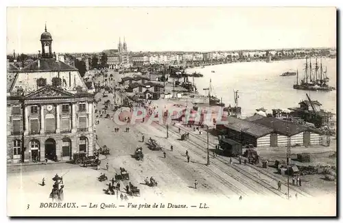 Bordeaux - Les Quais Vue Prise de la Douane - Ansichtskarte AK