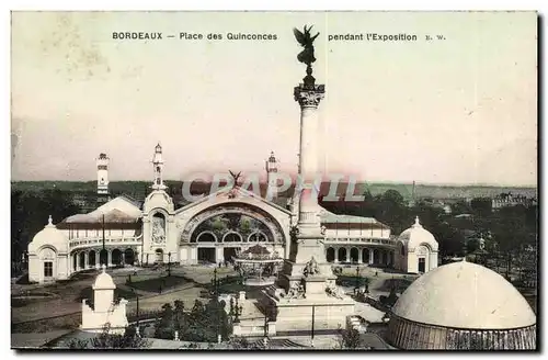 Bordeaux - Place des Quinconces pendant l'exposition - Cartes postales