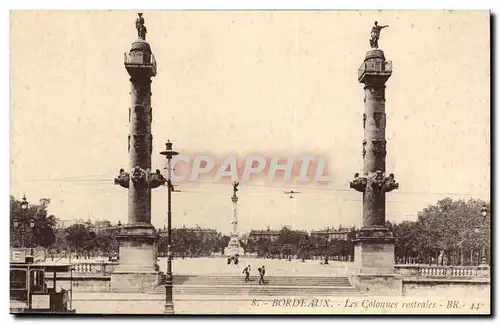 Bordeaux - Les Colonnes rostales - Ansichtskarte AK