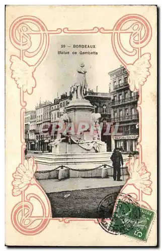 Bordeaux - Statue de Gambetta - Cartes postales