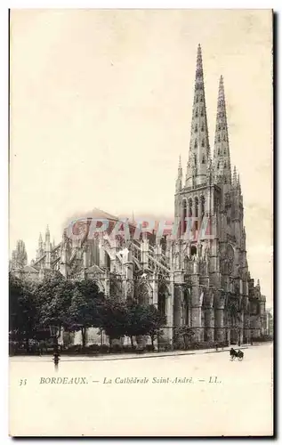 Bordeaux - la cathedrale Saint Andre- Cartes postales