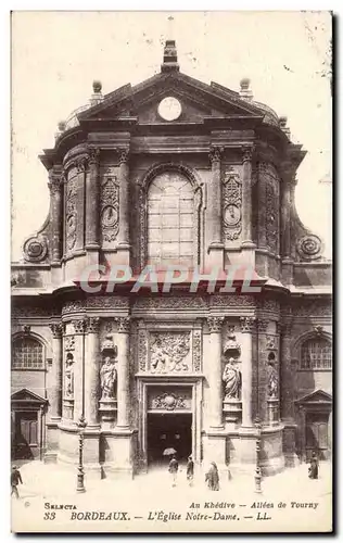 Bordeaux - L&#39Eglise Notre Dame - Cartes postales