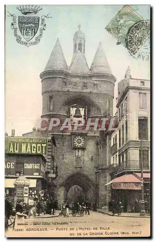 Bordeaux - Porte de l'Hotel de Ville ou de la Grosse Cloche - Cartes postales
