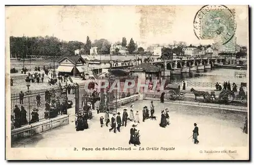 Parc de Saint Cloud Cartes postales La grille royale