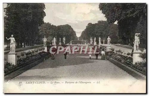 Saint Cloud Cartes postales Le parc Parterre de l'orangerie