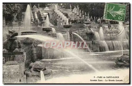 Parc de Saint Cloud Ansichtskarte AK Grande eaux La grande cascade