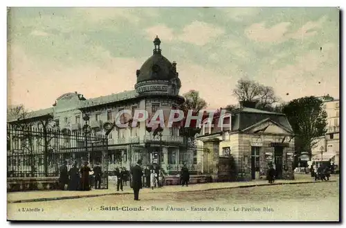 Saint Cloud Ansichtskarte AK le parc La Pavillon Bleu Place d&#39armes Entree du parc