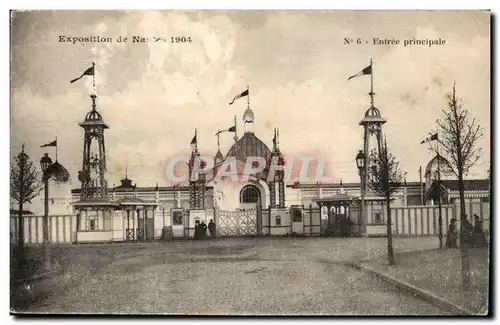 Nantes Cartes postales Exposition de Nantes 1904 Entree principale