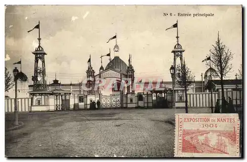 Nantes Ansichtskarte AK Exposition de Nantes 1904 Entree principale (avec vignette)