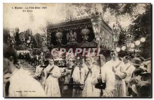 Nantes Cartes postales La fete Dieu 1921 Le Dais TOP