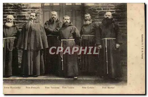 Nantes Cartes postales Freres CApucins Hyacinthe Francois Venance LAzare Urbain Martial