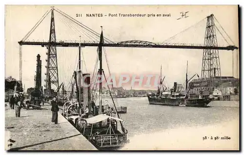 Nantes Ansichtskarte AK pont transbordeur pris en aval