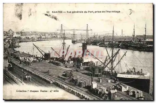 Nantes Cartes postales Vue generale du port prise de l&#39hermitage