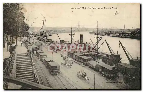 Nantes Cartes postales LE pont vu de Sainte Anne