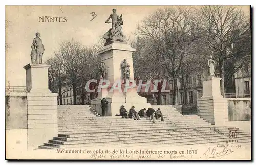 Nantes Ansichtskarte AK Monument des enfants de la Loire inferieure morts en 1870