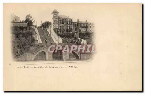 Nantes Cartes postales Escalier des cent marches