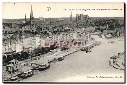 Nantes Ansichtskarte AK Les quais et la ville du transbordeur