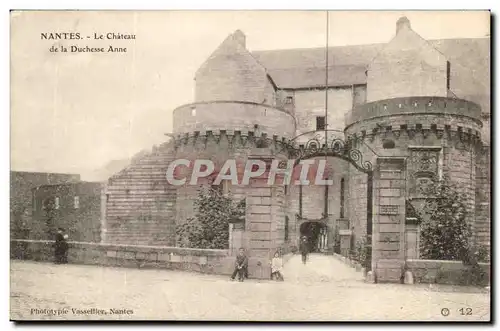 Nantes Cartes postales Le chateau de la duchesse Anne