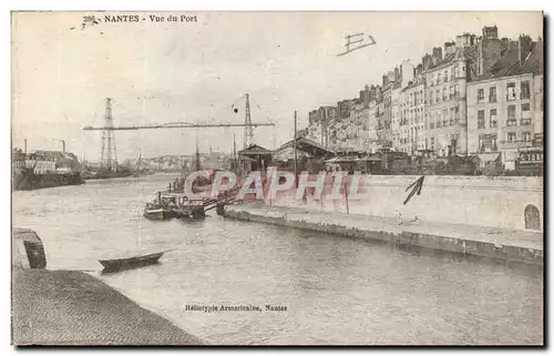 Nantes Ansichtskarte AK Vue du port (train)