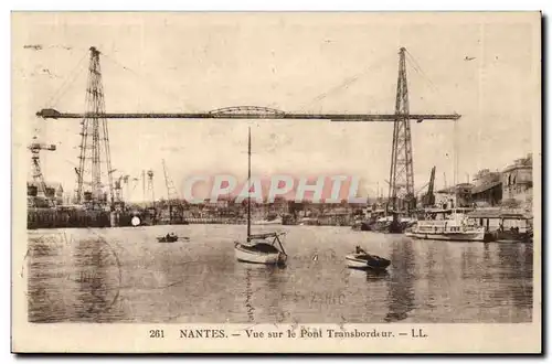 Nantes Cartes postales Vue sur le pont transbordeur